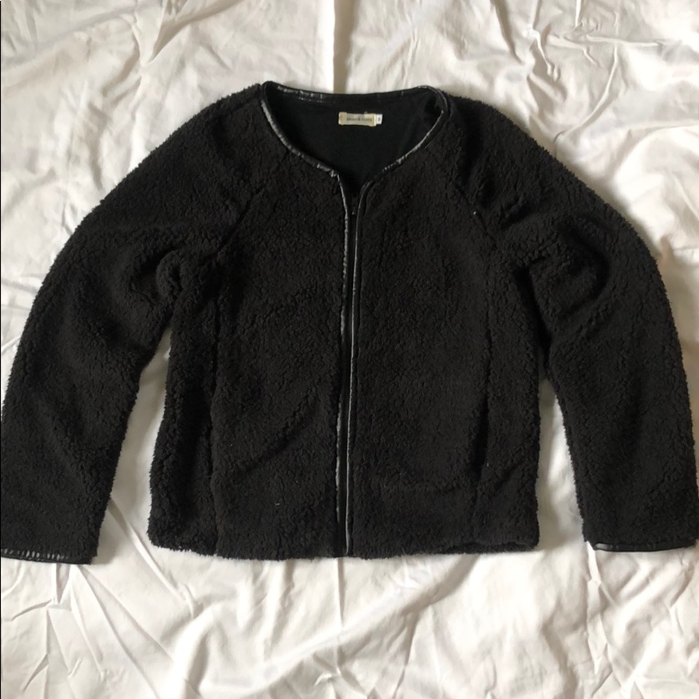 Vintage black teddy jacket